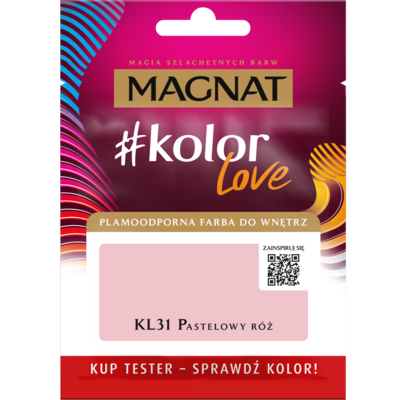 Farba #Kolor Love TESTER KL31 pastelowy róż 25 ml Magnat