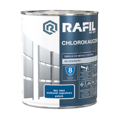 Emalia chlorokauczukowa niebieski sygnałowy 0,75 l RAFIL