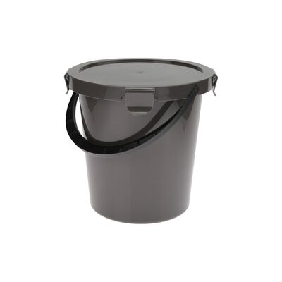 Wiadro z pokrywą Berry 5 l ciemnoszare