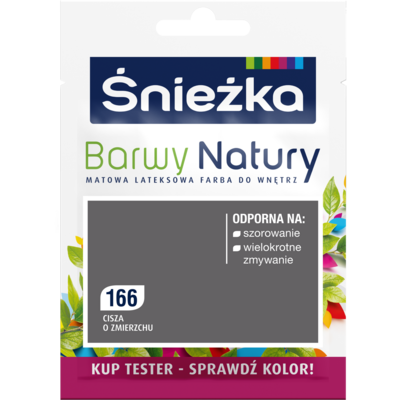 Farba lateksowa Barwy Natury TESTER cisza o zmierzchu 166 25 ml Śnieżka