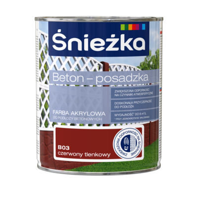 Farba Beton-Posadzka czerwon tlenkowy 0,8 l Śnieżka