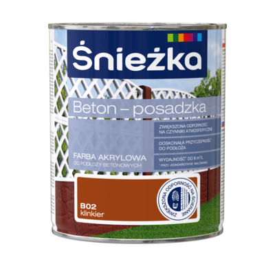 Farba Beton-Posadzka klinkier 0,8 l Śnieżka