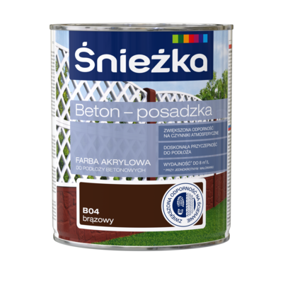Farba Beton-Posadzka brąz 0,8 l Śnieżka