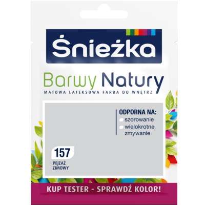 Farba lateksowa Barwy Natury TESTER pejzaż zimowy 157 25 ml Śnieżka