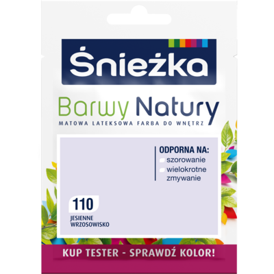 Farba lateksowa Barwy Natury TESTER jesienne wrzosowisko 110 25 ml Śnieżka