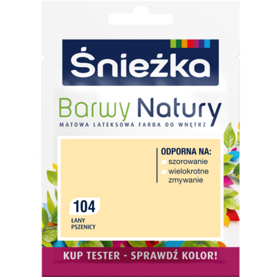 Farba lateksowa Barwy Natury TESTER łany pszenicy 104 25 ml Śnieżka