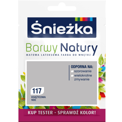Farba lateksowa Barwy Natury TESTER księżycowa noc 117 25 ml Śnieżka