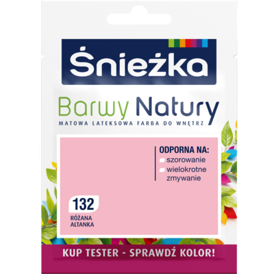 Farba lateksowa Barwy Natury TESTER różana altanka 132 25 ml Śnieżka