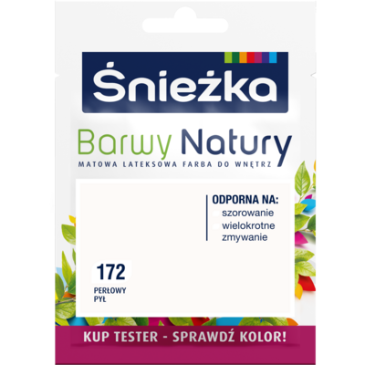 Farba lateksowa Barwy Natury TESTER perłowy pył 172 25 ml Śnieżka