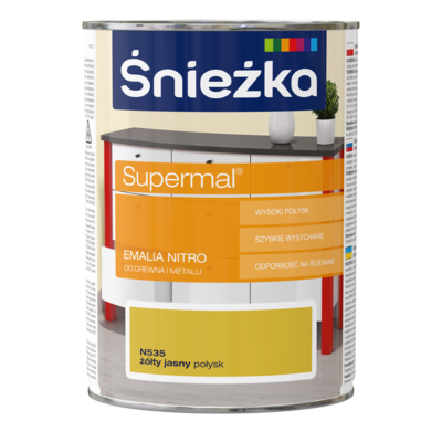 Supermal Emalia Nitro żółty jasny N535 0,8 l Śnieżka