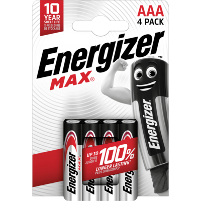 Bateria alakliczna Energizer MAX AAA LR3 4 szt.