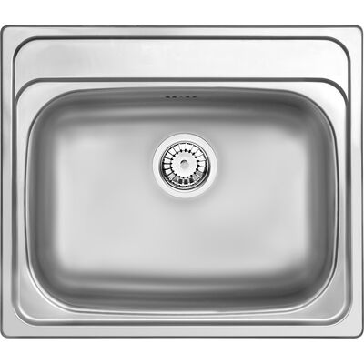 Zlewozmywak SOUL DEKOR 1K B/O 600 x 500 x 180 mm 3,5