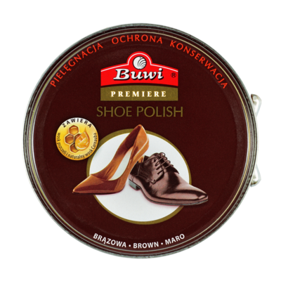 Pasta do obuwia brązowa 40 ml Buwi Premiere