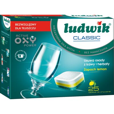 Tabletki do zmywarek Classic P-Free 25 szt. 450 g LUDWIK