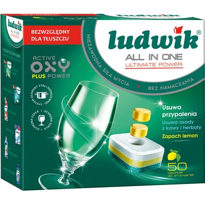Tabletki do zmywarek all in one P-Free 50 szt. 900 g LUDWIK