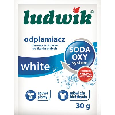 Odplamiacz tlenowy do tkanin białych 30 g LUDWIK