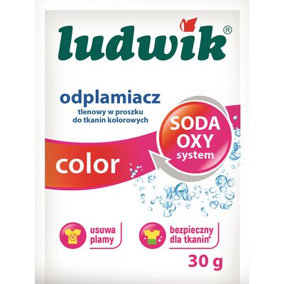 Odplamiacz tlenowy do tkanin kolorowych 30 g LUDWIK