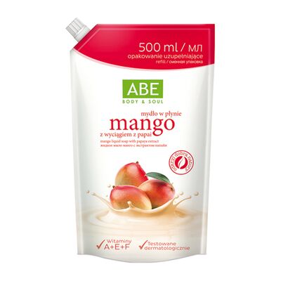 Mydło w płynie mango saszetka 500 ml ABE