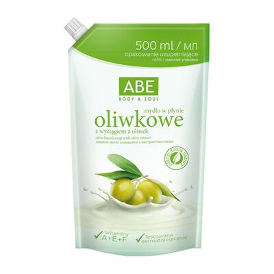 Фото - Мило Mydło w płynie oliwkowe saszetka 500 ml ABE