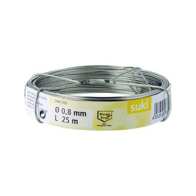 Drut stal nierdzewna 0,8 mm 25 m