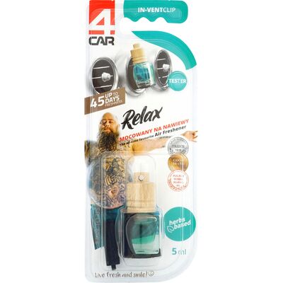 Zapach w płynie na wloty WOOD CLIP IT relax 5 ml 4Car