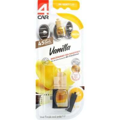 Zapach w płynie na wloty WOOD CLIP IT vanilla 5 ml 4Car