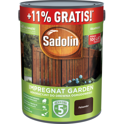 Impregnat dekoracyjny do drewna ogrodowego Sadolin Garden Palisander 5,55 l