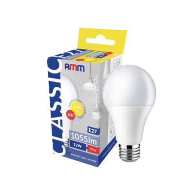 Żarówka LED AMM-E27-A60-12W-WW