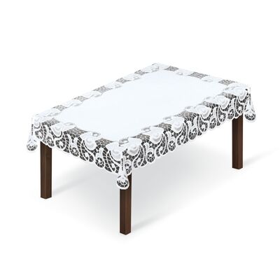 Obrus żakardowy prostokąt 254260/100y 100 x 150 cm biały