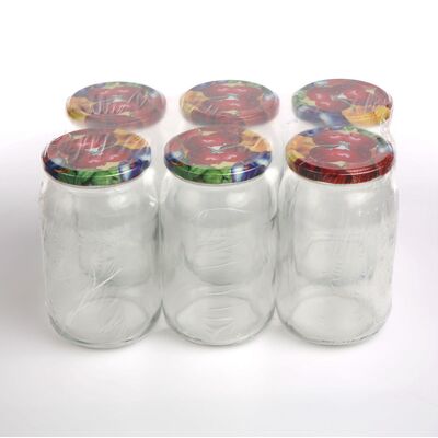 Komplet 6 słoików Spiżarnia Pani Domu 900 ml z zakrętką Ø82 6Z