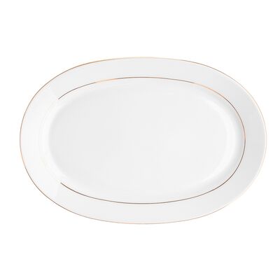 Półmisek owalny klasyka 28 cm złota linia Maria Paula