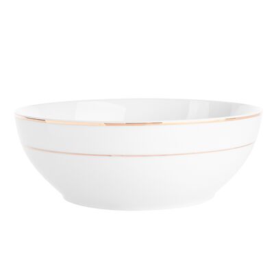 Salaterka okrągła 23 cm 1750 ml złota linia Maria Paula