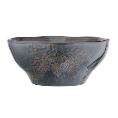 Miska ceramiczna 14 cm zielono-brązowa