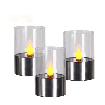 Lampka solarna świeczka 7,2 x 7,2 x 11,2 cm