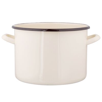Garnek prosty 7,5 l śr. 24 cm wys. 17 cm krem
