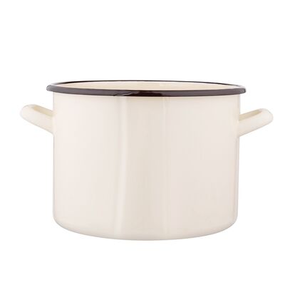 Garnek prosty 4,4 l śr. 20 cm wys. 15 cm krem