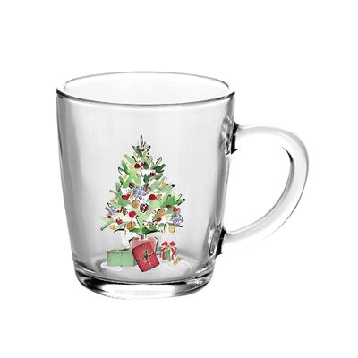 Kubek 350 ml klasyka Świąt choinka