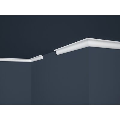 Listwa dekoracyjna E-3 2,5 x 200 cm biały 2 sztuki