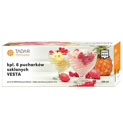 Komplet 6 pucharków Vesta 300 ml Color box