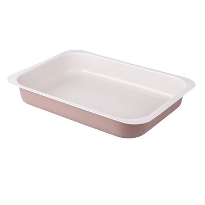 Forma do pieczenia tłoczona 36 x 26 cm non-stick caffe creme