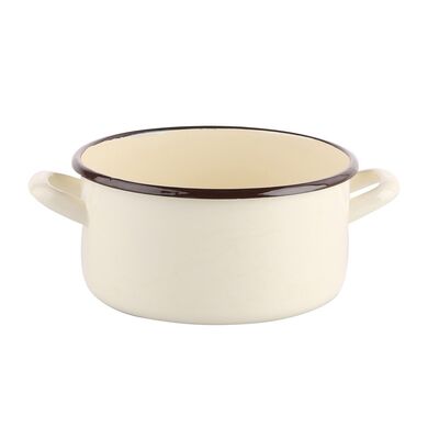 Rondel emaliowany 2,9 l śr. 20 cm krem