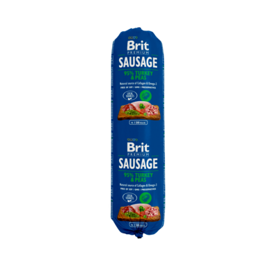 Baton mięsny dla psa indyk z groszkiem 800 g Brit