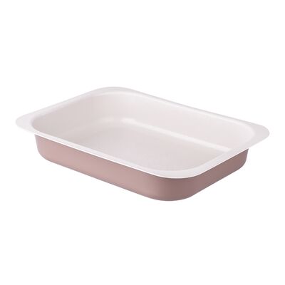 Forma do pieczenia tłoczona 29 x 22 cm non-stick caffe creme