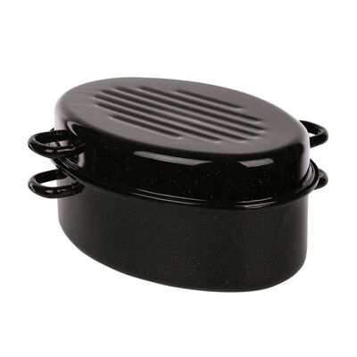 Brytfanna emaliowana 7,1 l + pokrywa 3,1 l śr. 38 cm