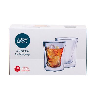Komplet 2 szklanek termicznych Andrea 300 ml