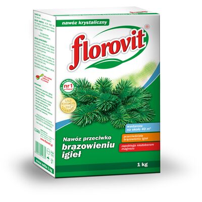 Nawóz przeciwko brązowieniu igieł karton 1 kg Florovit