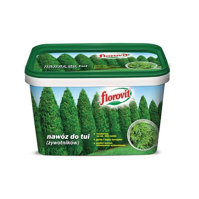 Nawóz do tui (żywotników) wiadro 4 kg Florovit