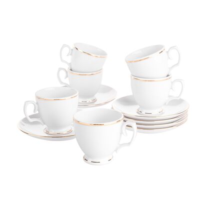 Zestaw do espresso 12-elementowy klasyka złota linia 100 ml MariaPaula
