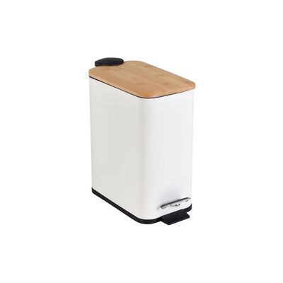 Kosz na pedał RADO 5 l bambus biały